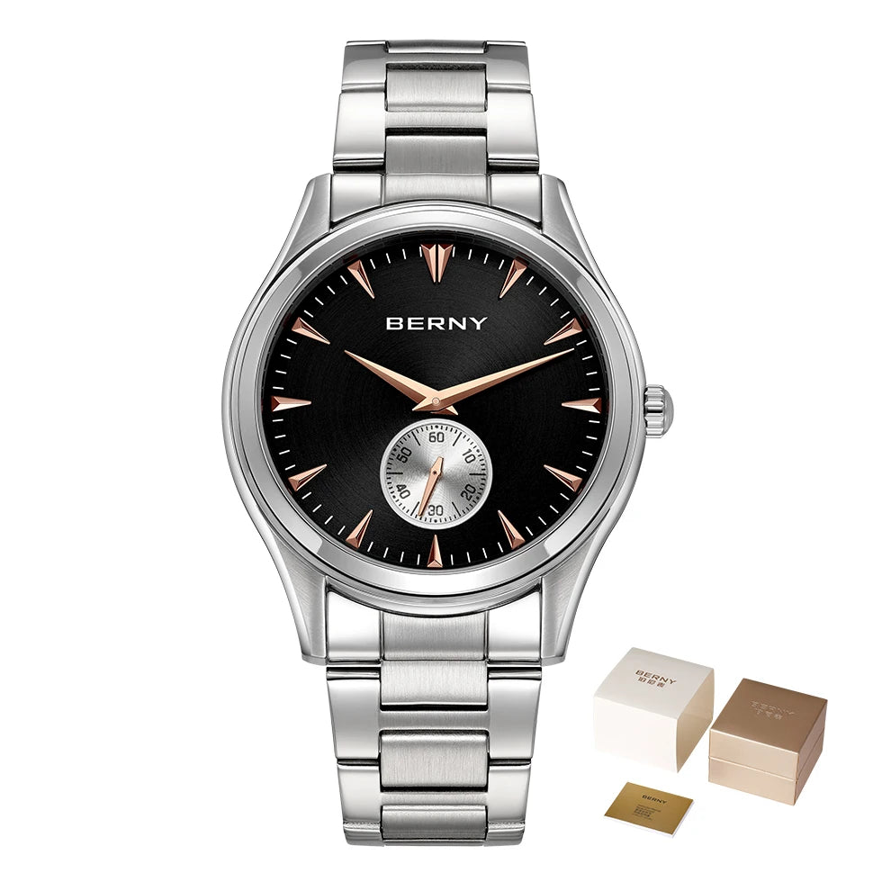BERNY 2692M Men's Quartz Watch | Stainless Steel | 5ATM Water Resistant