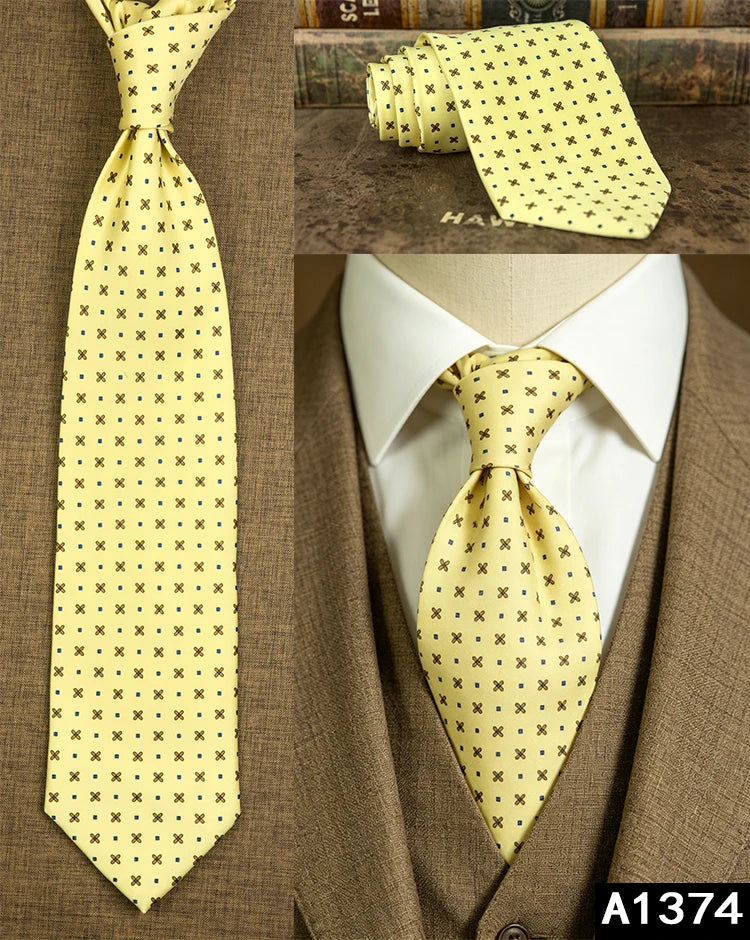 100% Silk Men's Printed Necktie – Vintage & Novelty Collection