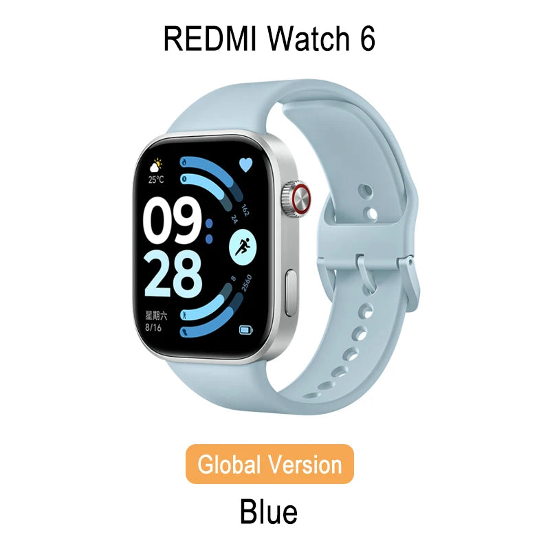Redmi Watch 6 – 2.07" AMOLED, 550mAh Battery, GPS, 5ATM, Bluetooth Calling