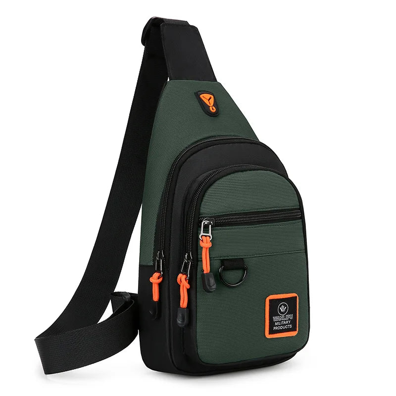 Men's Waterproof Oxford Crossbody Bag – Outdoor Hiking & Cycling Shoulder Bag