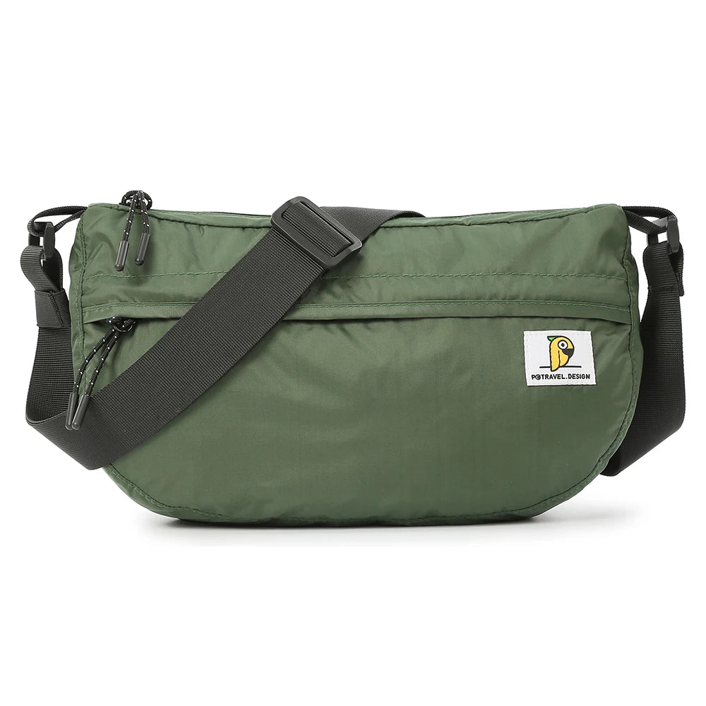 Ripstop Nylon Crossbody Sling Bag – Lightweight Foldable Shoulder & Messenger Bag