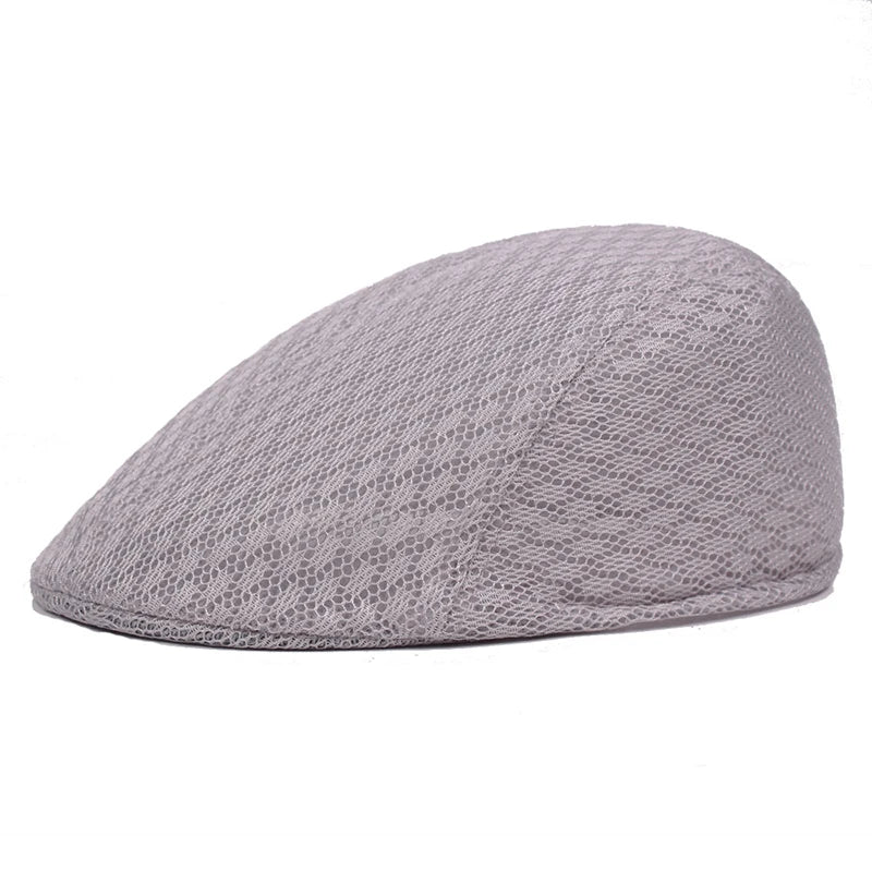 Men's Breathable Flat Cap – Lightweight Beret Style