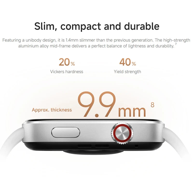 Redmi Watch 6 – 2.07" AMOLED, 550mAh Battery, GPS, 5ATM, Bluetooth Calling