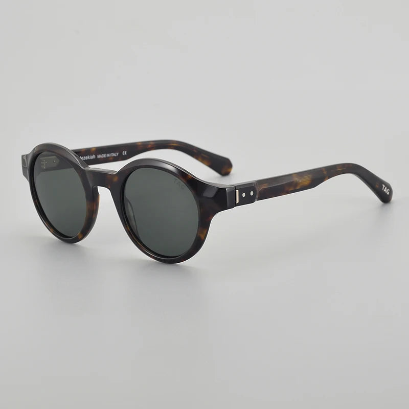 TAG Hezekiah T8766 Polarized Photochromic Round Sunglasses