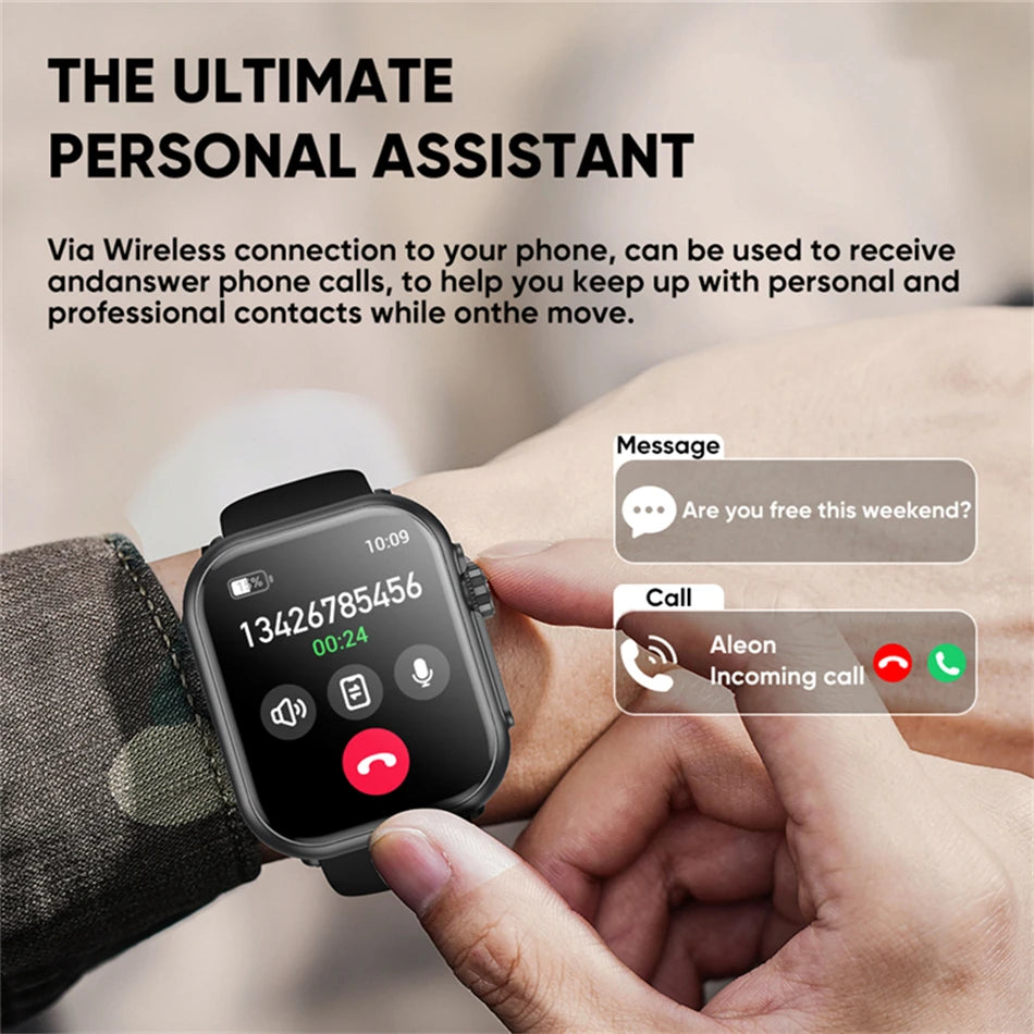 Ultra2 Pro Smart Watch — 1.85" AMOLED, Bluetooth Calling, 100+ Sports Modes