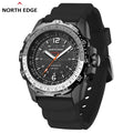 North Edge EVOQUE 2 Men's Solar Digital Watch | Military | 50M Water Resistant