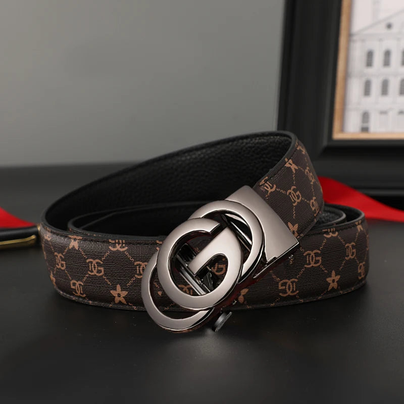Men's Automatic Ratchet Belt – Zinc Alloy Buckle, 4 Colours