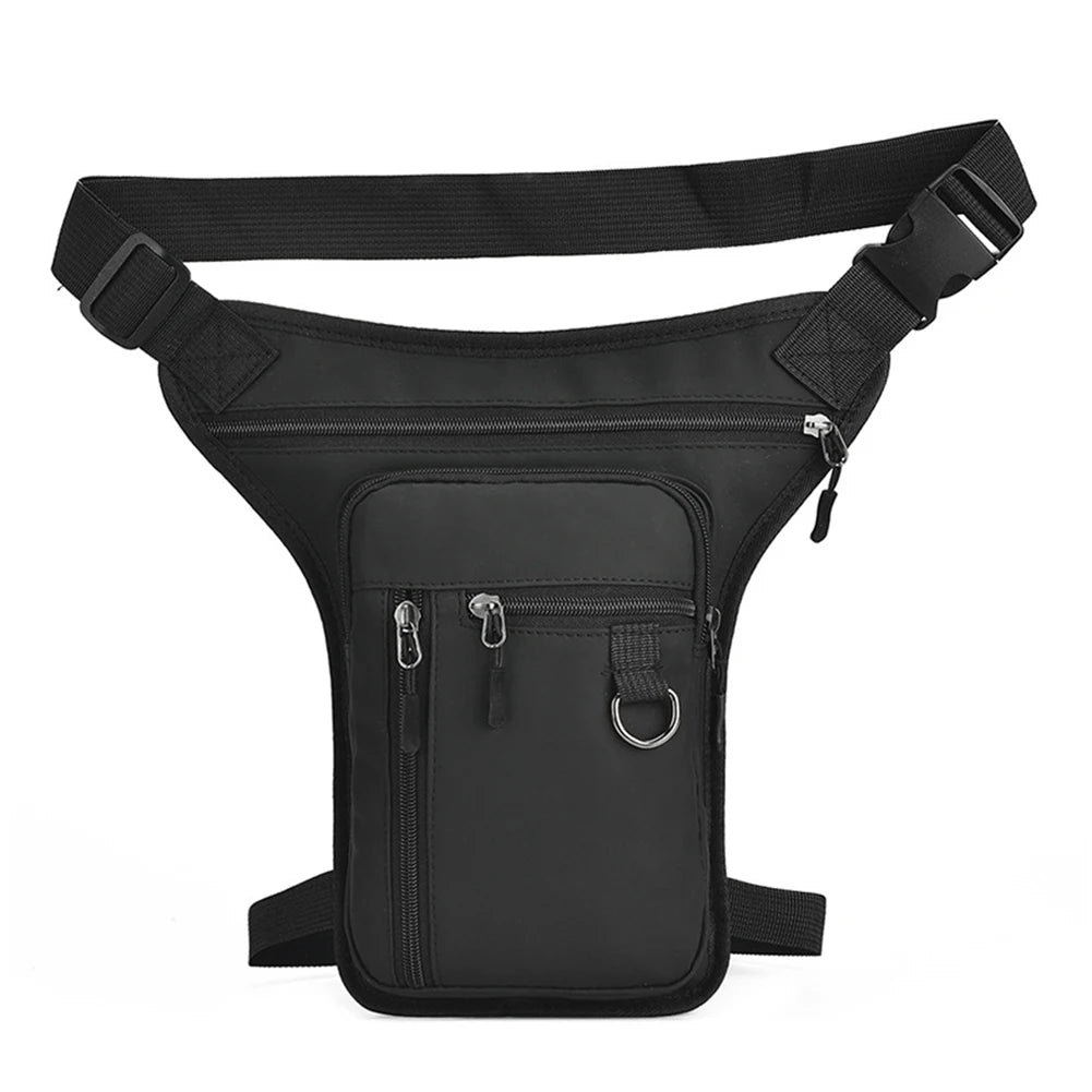 Men's Waterproof Drop Leg & Waist Pack – MOLLE Thigh Bag for Motorcycle & Hiking