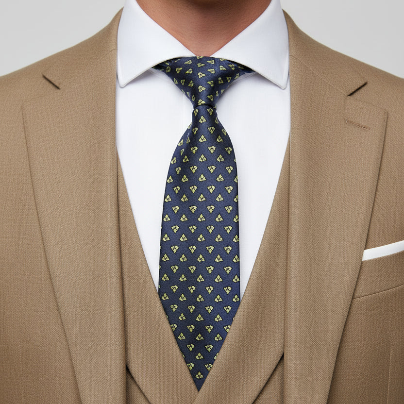 100% Silk Men's Printed Necktie – Vintage & Novelty Collection