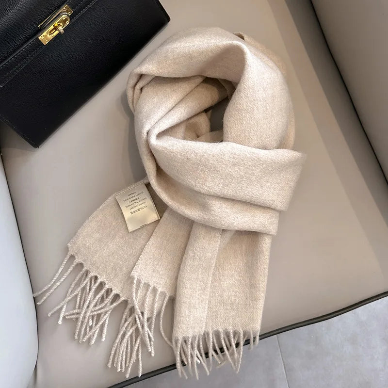 Men's Wool Scarf – Solid Colour, 28 Options