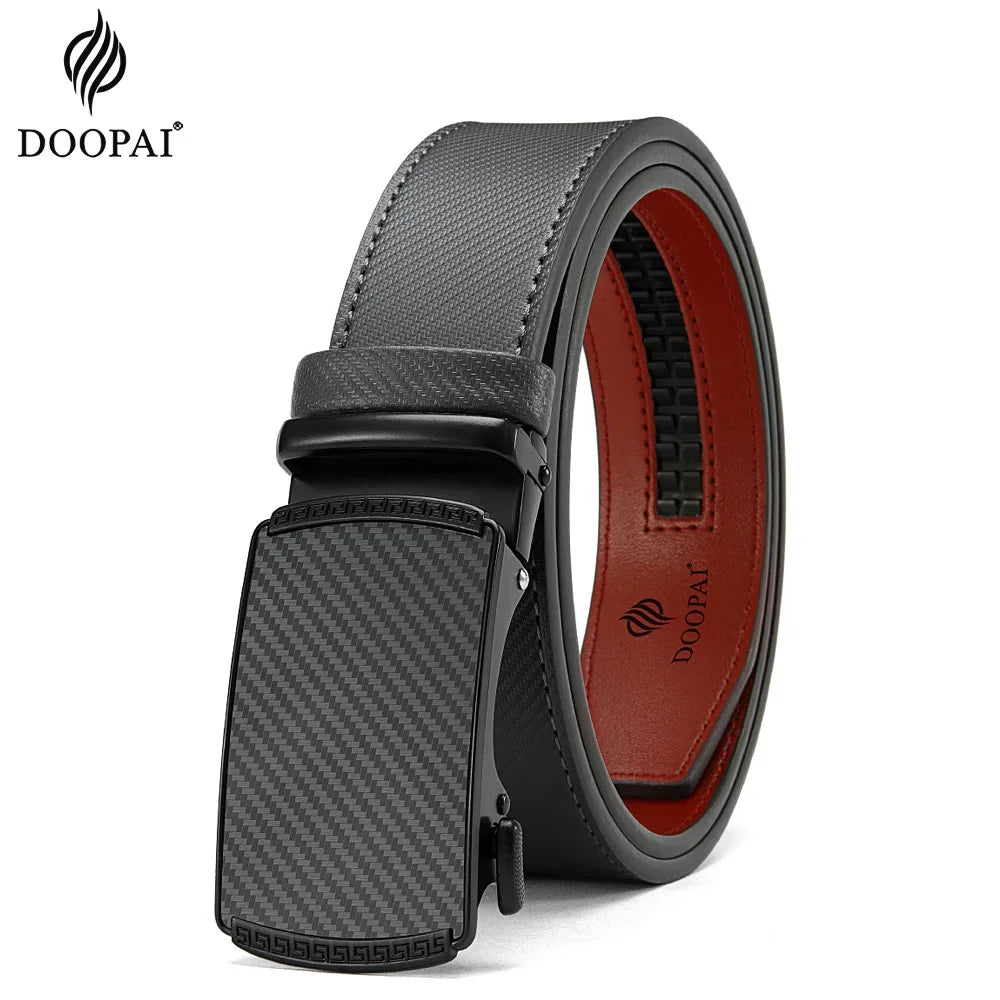 Unisex Leather Automatic Buckle Belt – 11 Colours, 3 Sizes