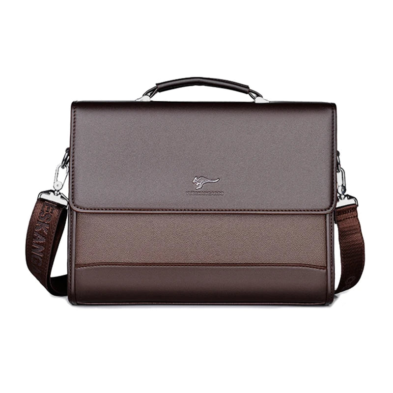 Executive Briefcase | PU Leather Business Bag with Document Organiser