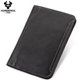 Genuine Leather Passport Wallet — Travel Document Organiser with Card Slots