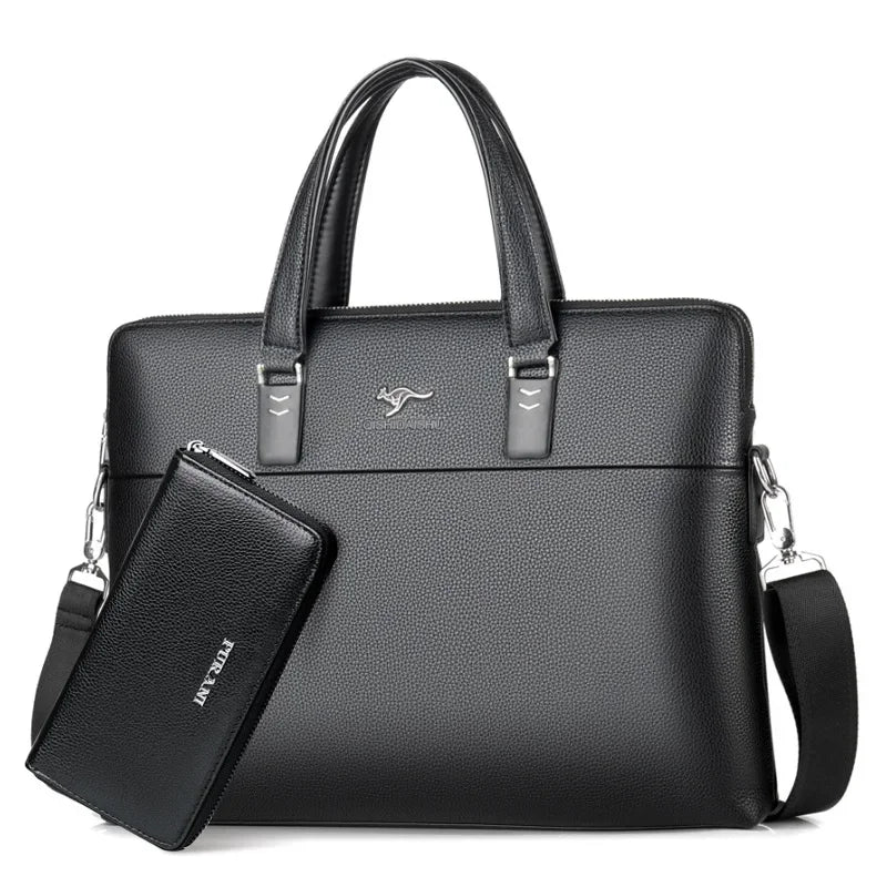 Large Capacity Waterproof Business Man's Briefcase Horizontal Style Computer Bag Handbag for Commercial Use in China