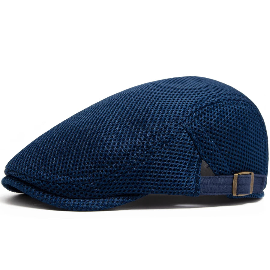 Breathable Mesh Beret — Unisex Summer Flat Cap