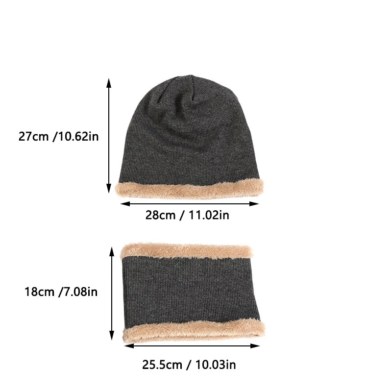 Knit Beanie & Scarf Set – Warm Winter Accessory Set | Unisex