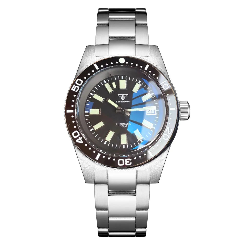 Tandorio 41mm 62MAS Dive Watch – Seiko NH35A, Ceramic Bezel, AR Sapphire, 300m Water Resistant