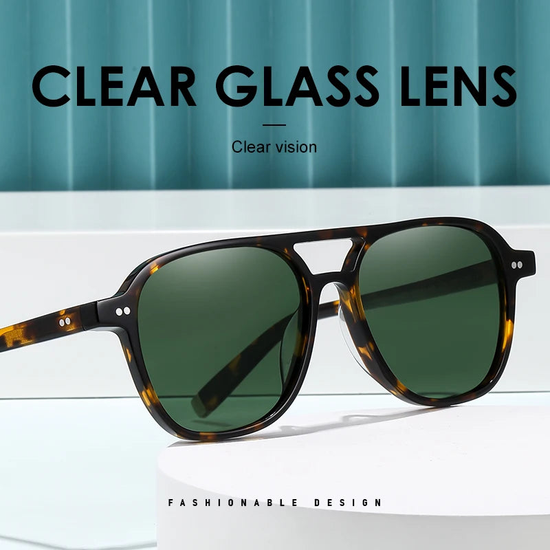 ROGBAE Bjorn Oval Acetate Sunglasses — Photochromic