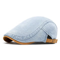 Men's Cotton Newsboy Cap – Solid Colour Beret