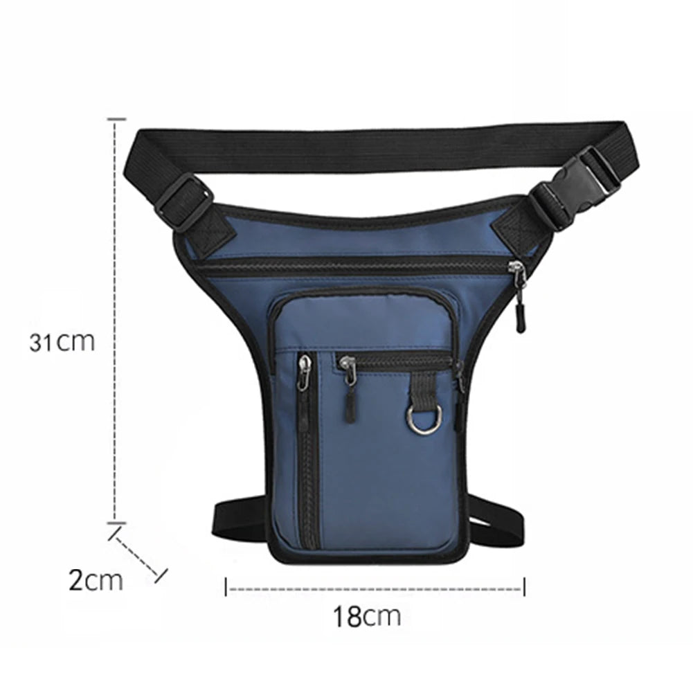 Men's Waterproof Drop Leg & Waist Pack – MOLLE Thigh Bag for Motorcycle & Hiking