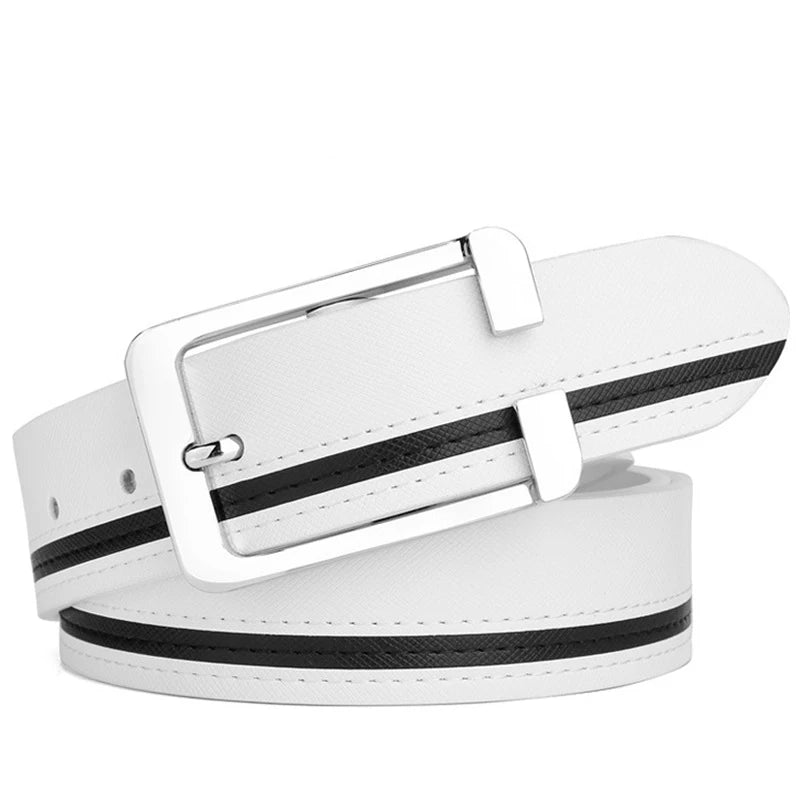 Men's Leather Pin Buckle Belt – Classic & Casual