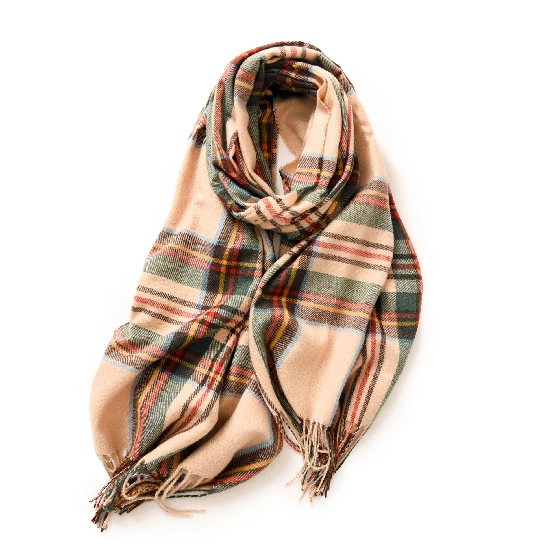 Men's Soft Winter Scarf | Warm Tassel Wrap & Shawl