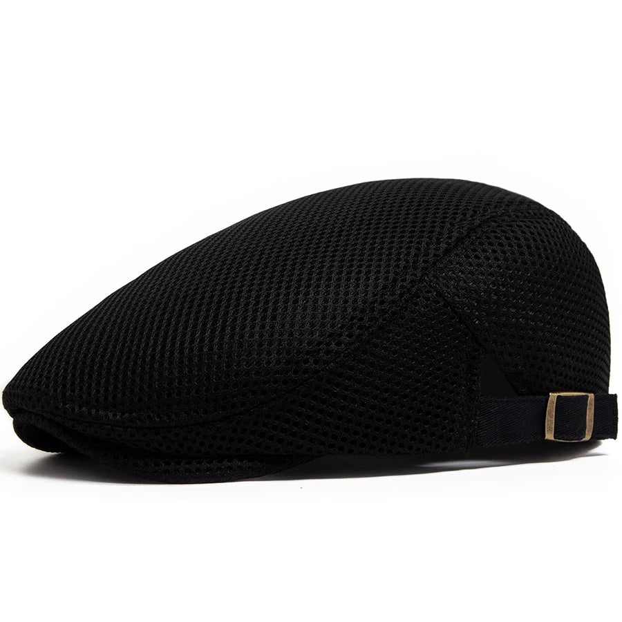 Breathable Mesh Beret — Unisex Summer Flat Cap