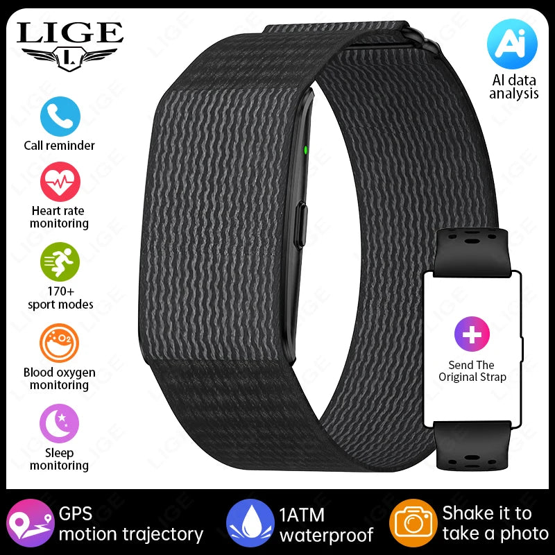 LIGE BWH59MAX Smart Fitness Tracker | Heart Rate, Blood Oxygen & Sleep Monitor