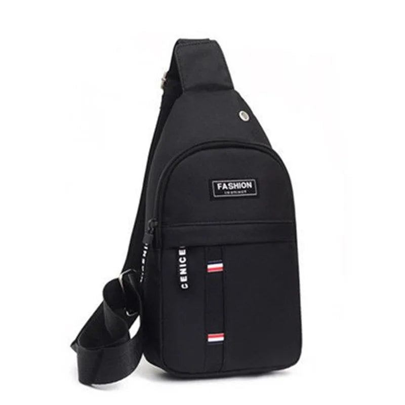 Men's Oxford Chest & Crossbody Bag – Casual Waterproof Shoulder Bag