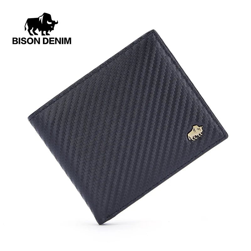 BISON DENIM Carbon Fibre Bifold Wallet