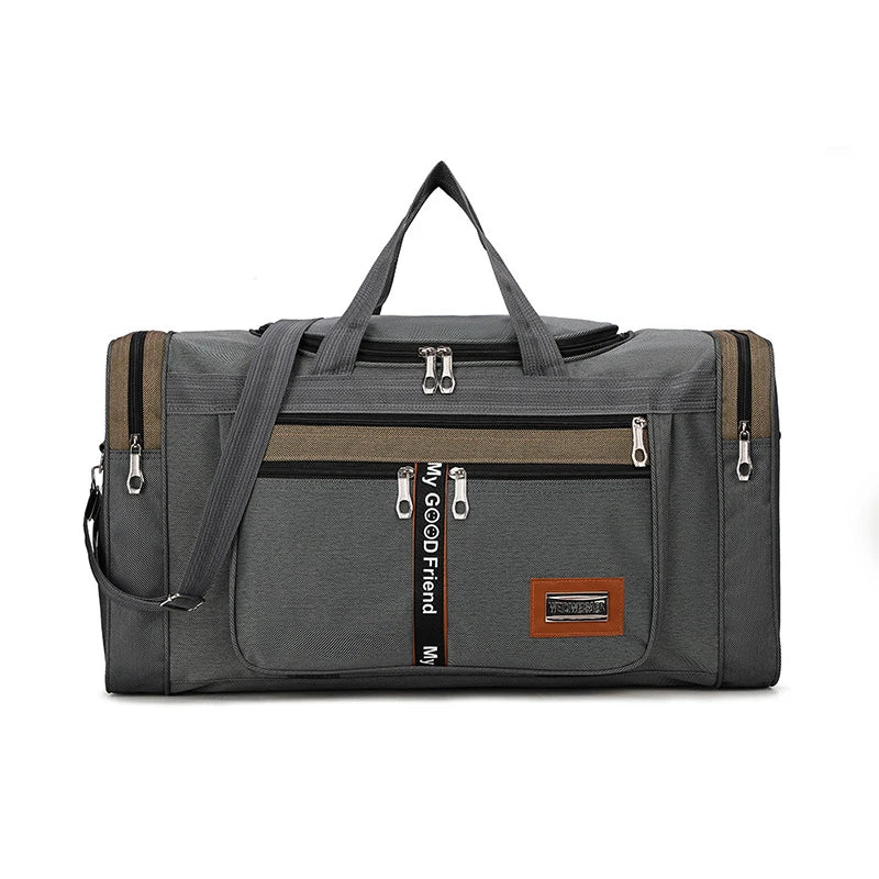 Large Nylon Weekender & Travel Duffel Bag – Gym, Overnight & Carry-On Holdall
