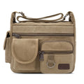 Men's Canvas Messenger Bag – Casual Crossbody & Shoulder Tote