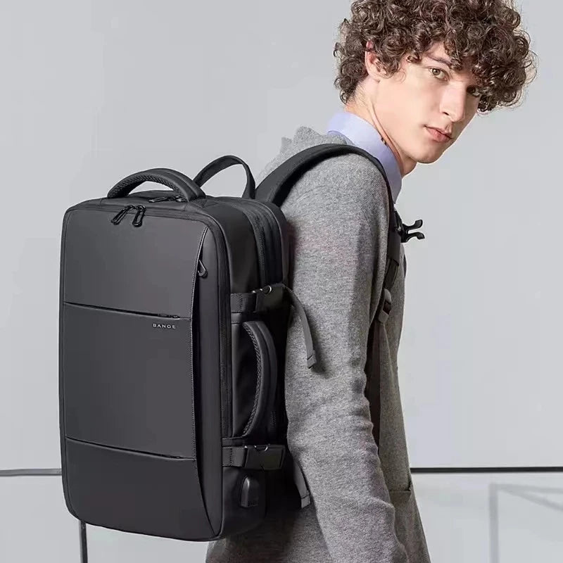 Bange BG-1908 Travel & Business Backpack – Expandable, USB, 17.3" Laptop, 37L/45L