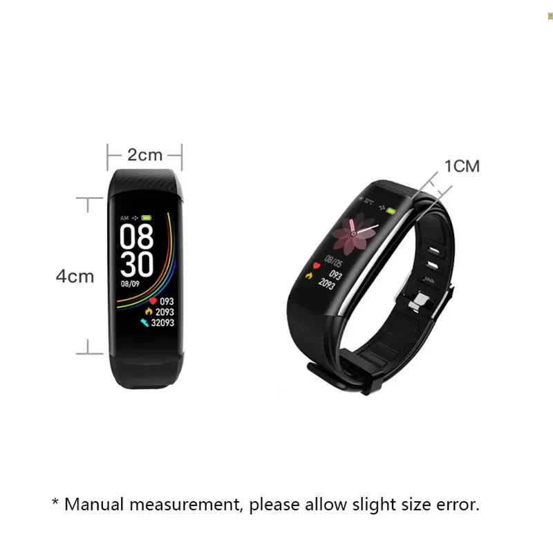 C6T Smart Fitness Bracelet | Body Temperature, Heart Rate & Sleep Monitor | IP67