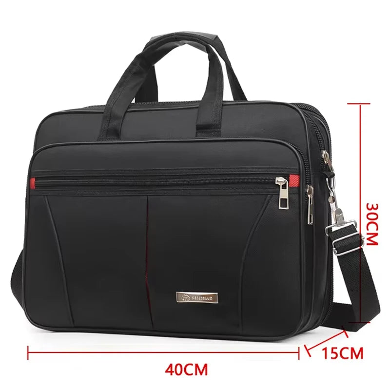 High-Capacity Business Briefcase - Laptop & Document Organizer Bag for Office & Weekend Travel (Durable Storage Solution)
