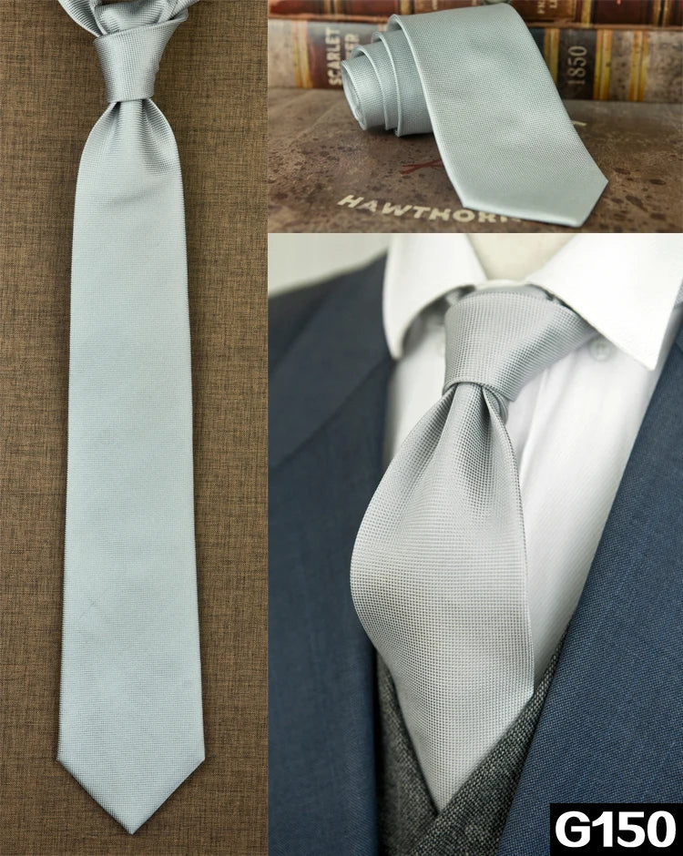 100% Silk Men's Necktie – Multi-Pattern Collection