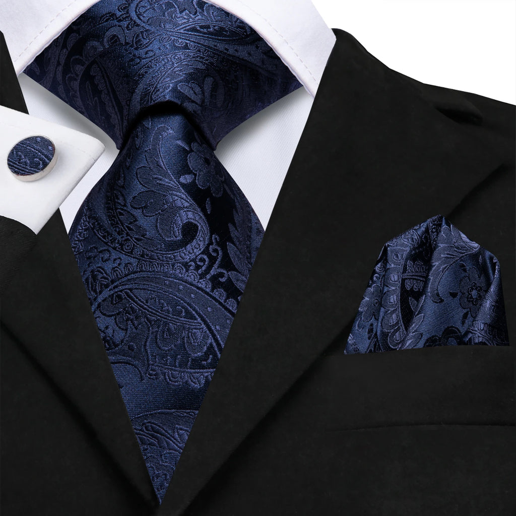 Hi-Tie Men's Silk Paisley Necktie – Italian Design | 8.5cm