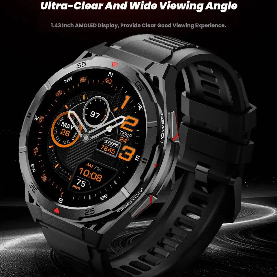 2026 For Xiaomi X2B Ultra Outdoor Sports Smart Watch Men 1.43" AMOLED GPS Compass Heart Rate 30M Waterproof BT Call Smartwatch