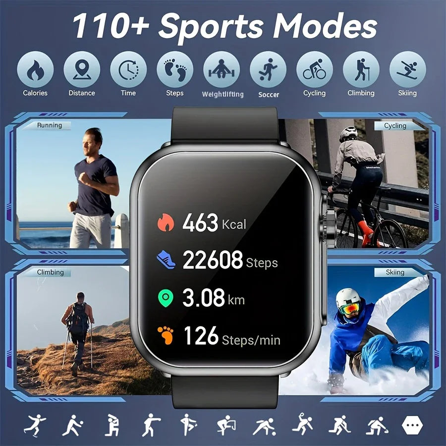 Ultra2 Pro Smart Watch — 1.85" AMOLED, Bluetooth Calling, 100+ Sports Modes