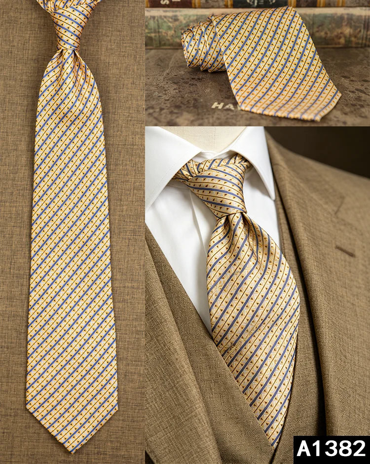 100% Silk Men's Printed Necktie – Vintage & Novelty Collection