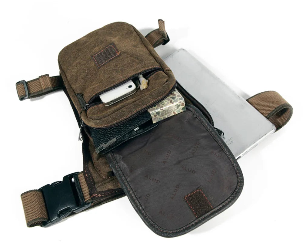 Men's Drop Leg Bag – Tactical Fanny Pack & Motorcycle Rider Waist Pack