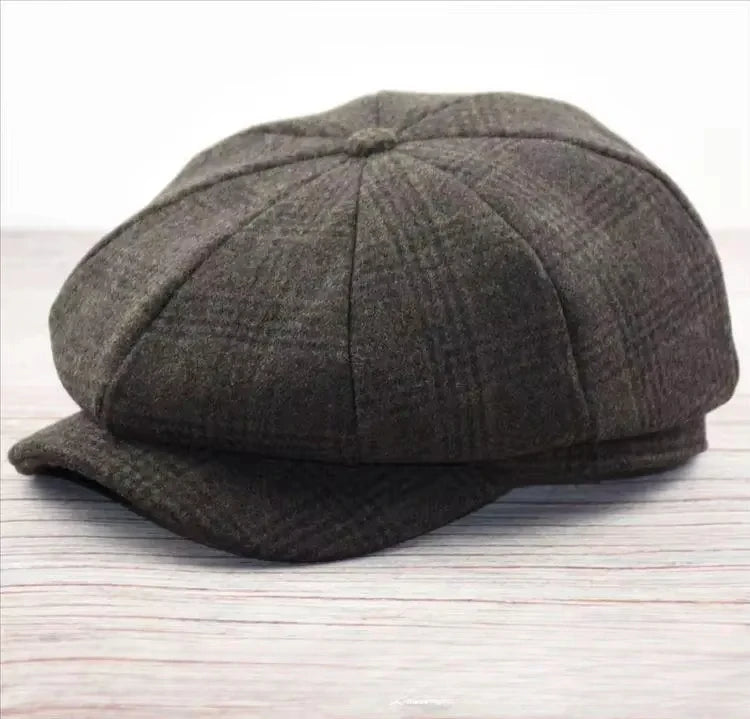 Men's Herringbone Newsboy Cap – Large Fit