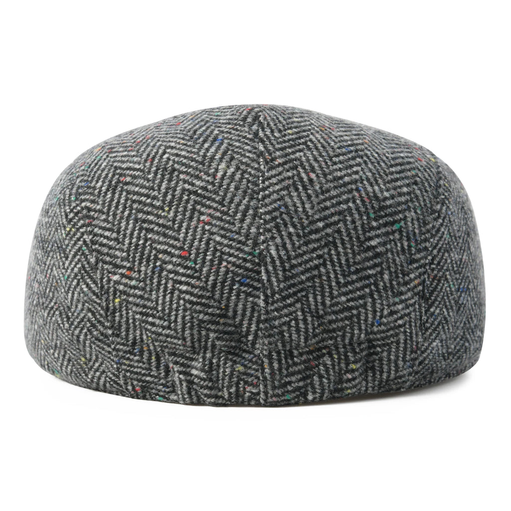 Men's Herringbone Flat Cap – Wool Blend