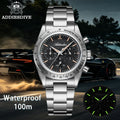 ADDIESDIVE AD2552 Vintage Racing Chronograph Watch | Japanese Quartz | 100M Water Resistant