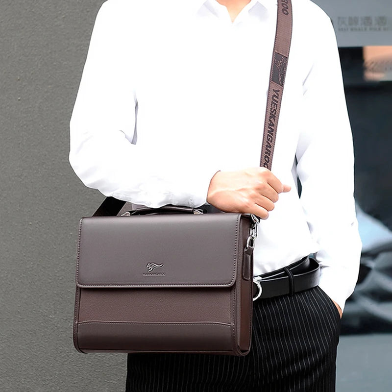 Executive Briefcase | PU Leather Business Bag with Document Organiser