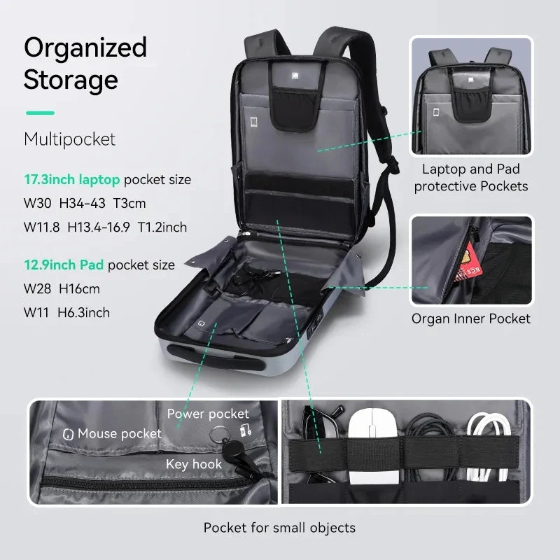 Mark Ryden Anti-Theft Laptop Backpack – Password Lock, Waterproof, 15.6"