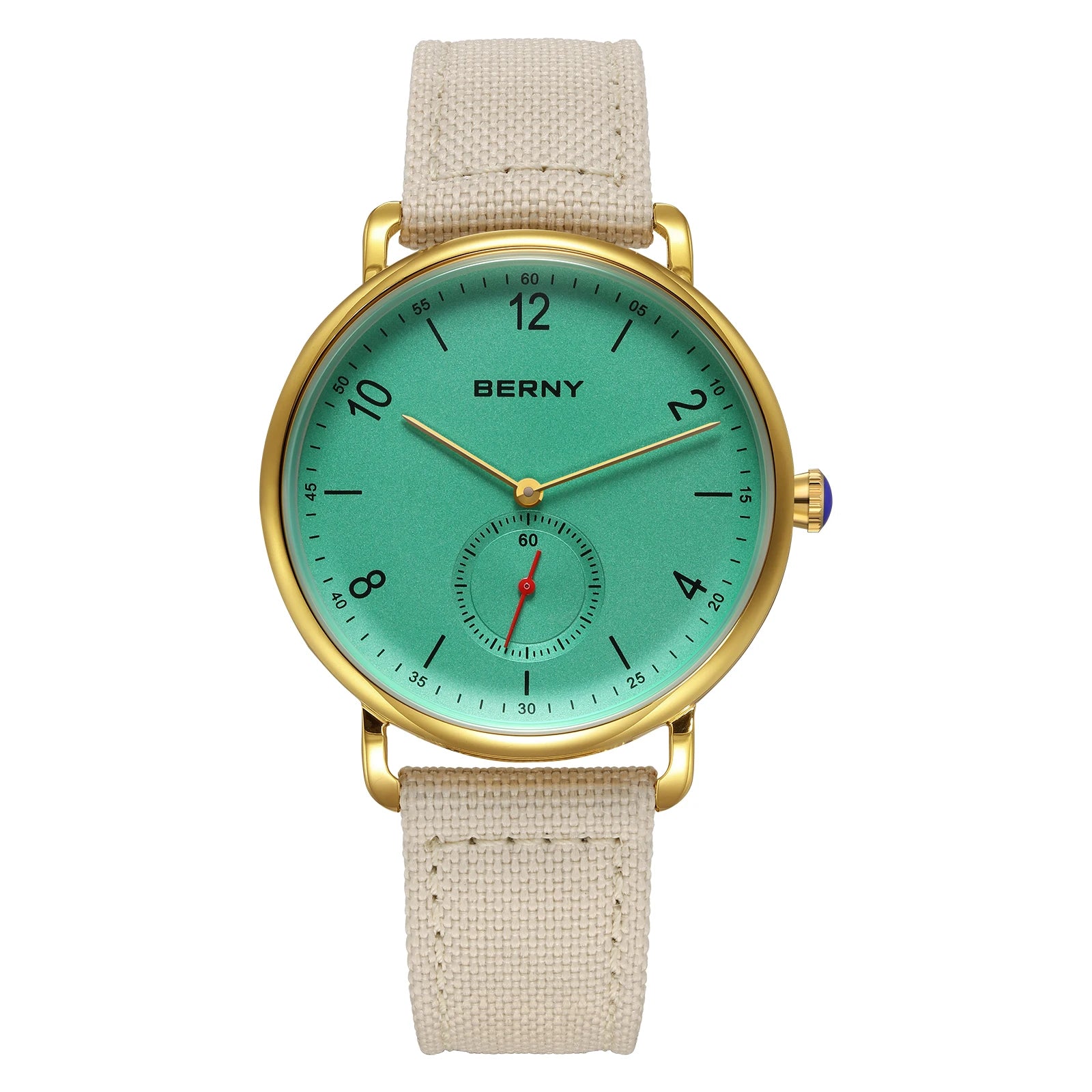 BERNY 2929CS Smart Casual Quartz Watch | Miyota 1L45 | 5ATM | Quick-Release Canvas Strap