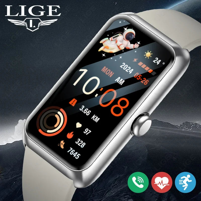 LIGE T11 Fitness Tracker Smartwatch | IP68, Bluetooth Calling, Heart Rate & Sleep Monitor