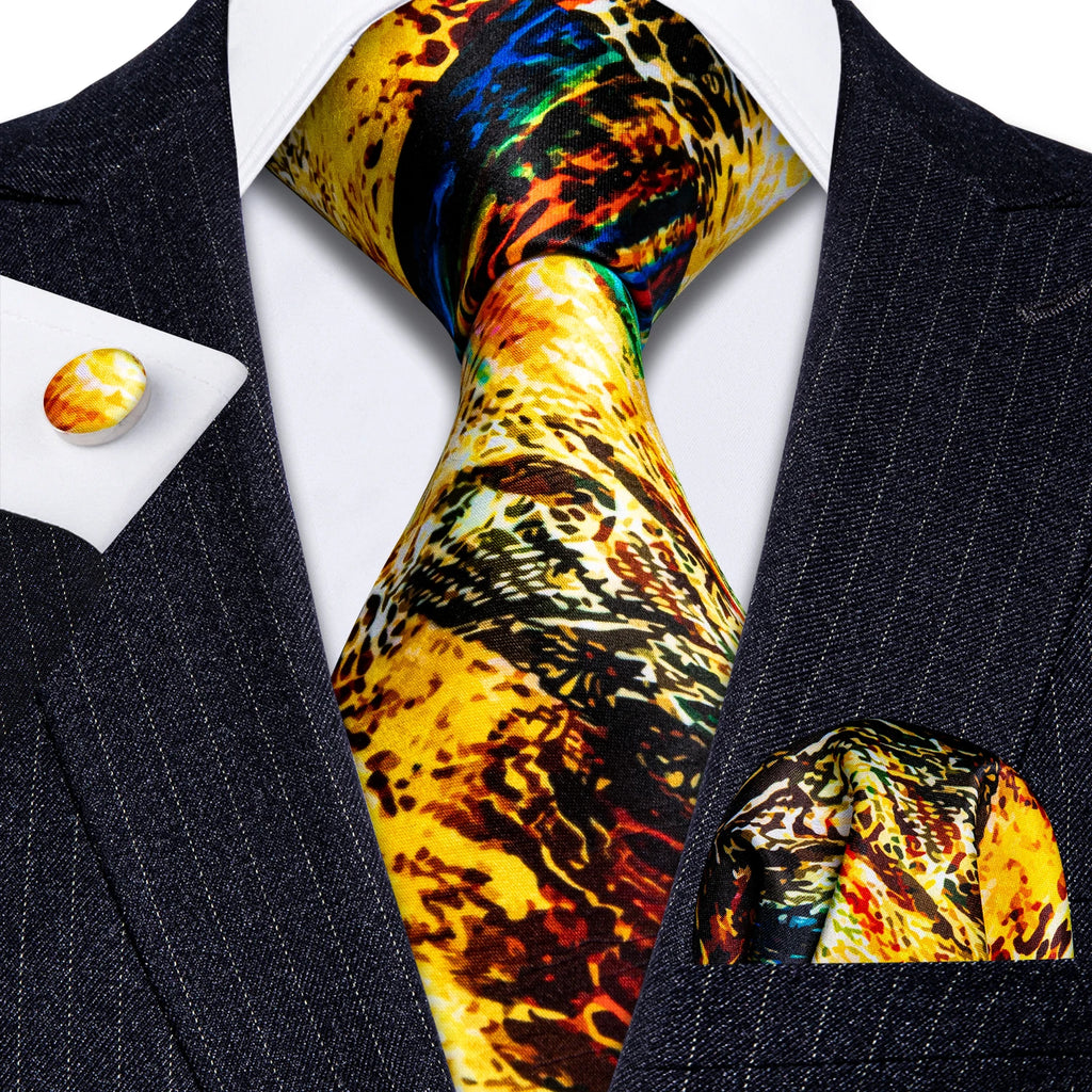 Men's Necktie, Pocket Square & Cufflinks Set – Floral & Novelty Prints