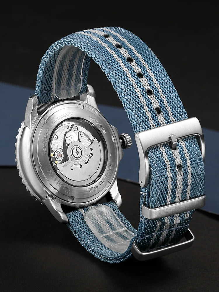 Cadisen 8239 Automatic Watch – Miyota 8215, Sapphire Crystal, 100m Water Resistant